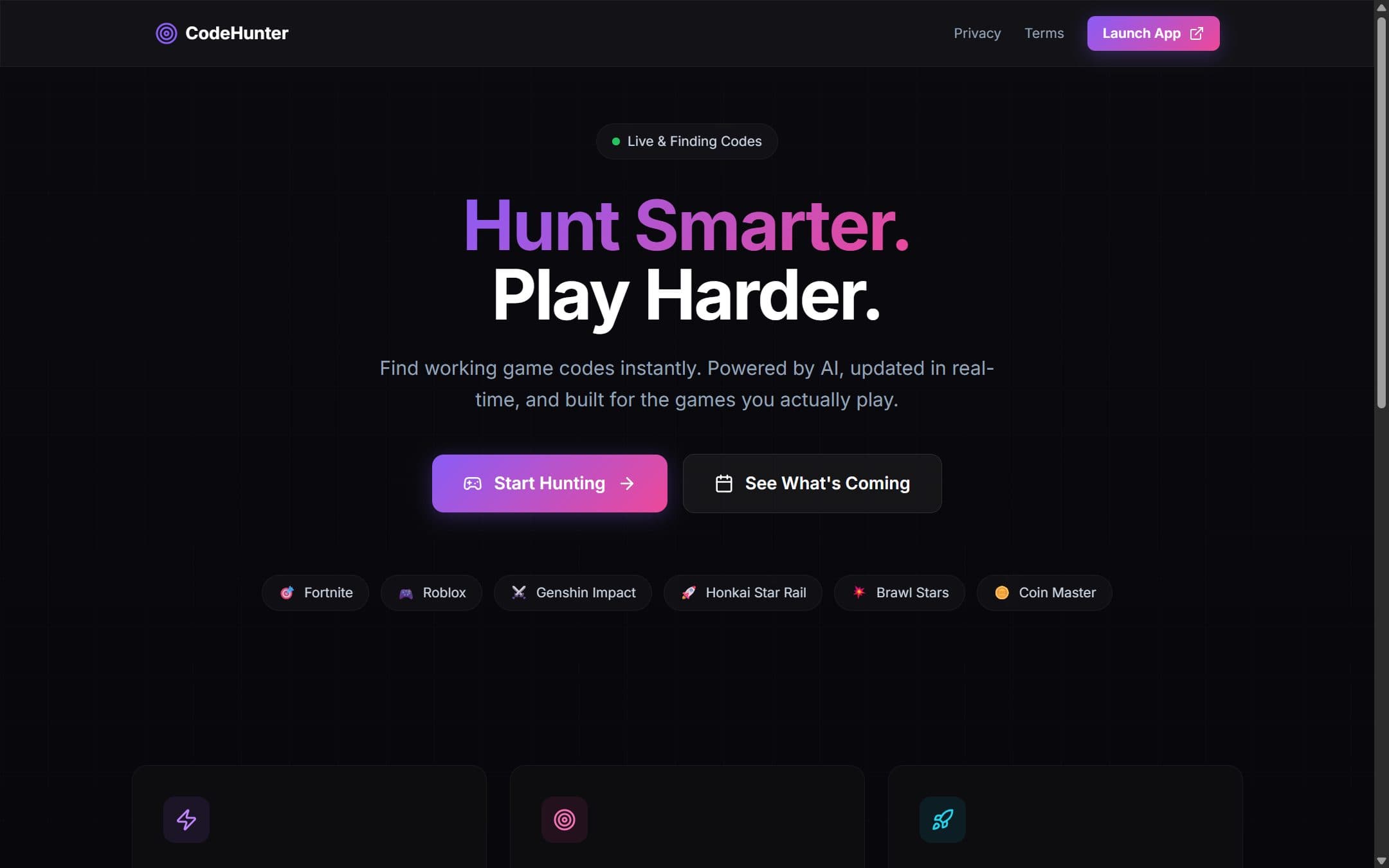 CodeHunter Hub hero